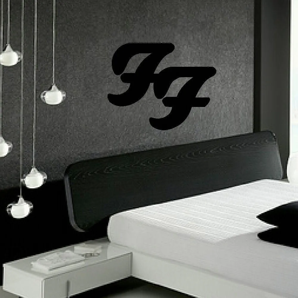 FOO FIGHTERS LOGO BEDROOM GIANT WALL ART STICKER TRANSFER GRAPHIC VINYL bedroom vinyl stickers bedroom wall stickers