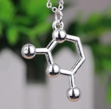 N324 Fashion jewelry Biology Jewelry Science Themed Jewelry Cytosine DNA Base Pair Molecule Necklace C