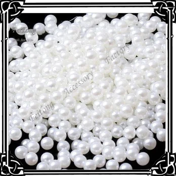 Wholesale DIY 500PCS/LOT White Plastic  Pearls with  hole Various specifications