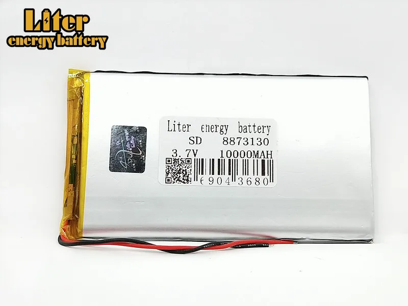 

1/2/4Pcs rechargeable lipo battery cell 3.7 V 8873130 10000 mah tablet lithium polymer battery For Tablet DVD GPS Electric Toys