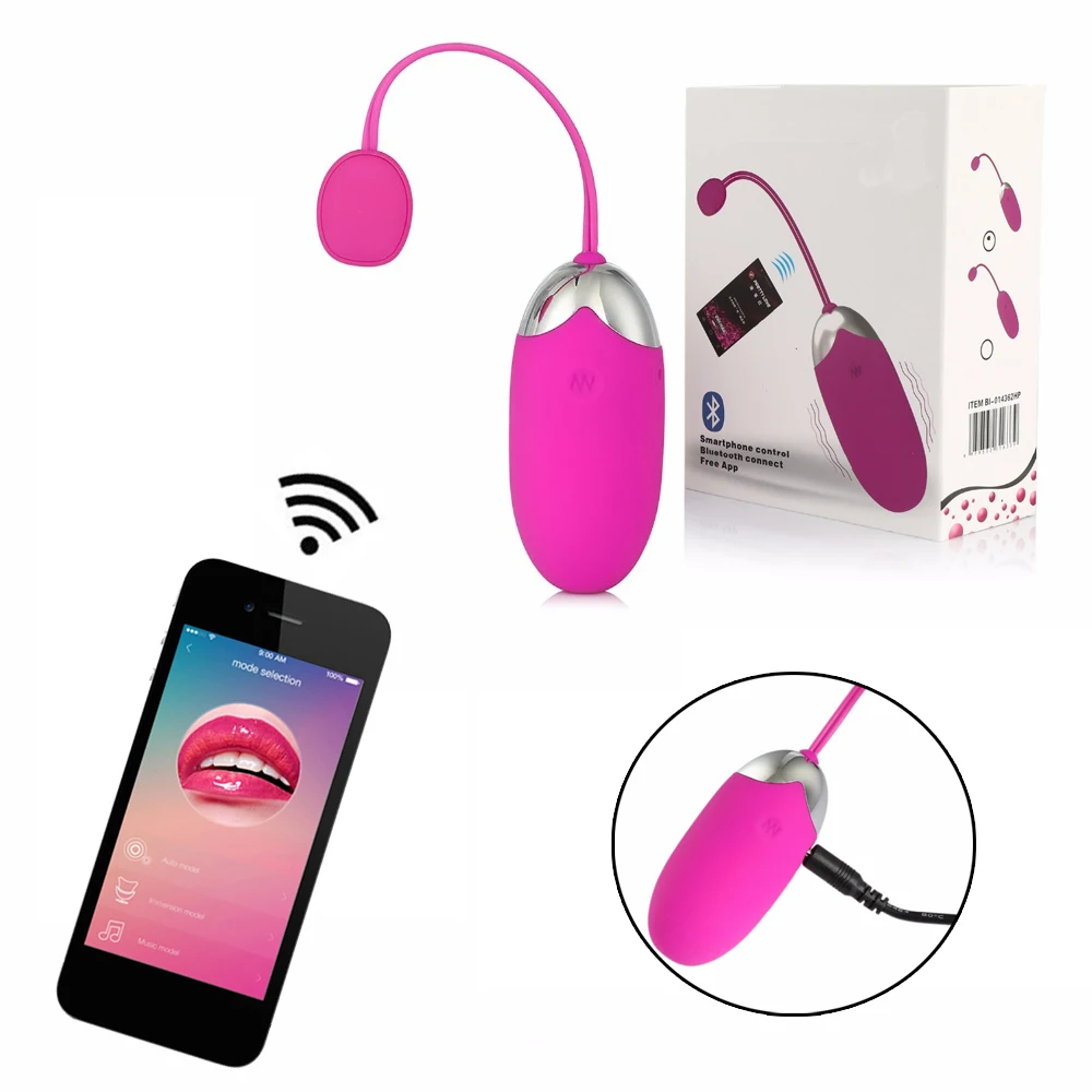 

Smartphone App Remote Control Vibrator Egg Bullet Vibrators Sex Vagina Kegel Ball Vibrator Sex Toys for Woman Bluetooth Connect