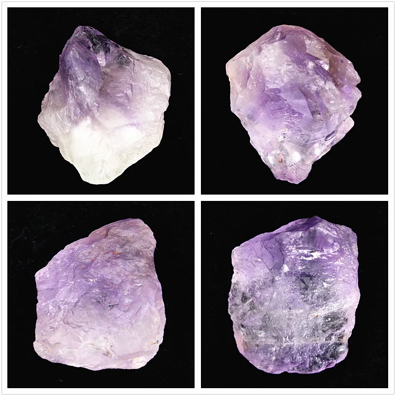 Variety of natural Brazilian amethyst stone 3-4cm diy jewelry pendants original stone teaching specimens mineral crystal