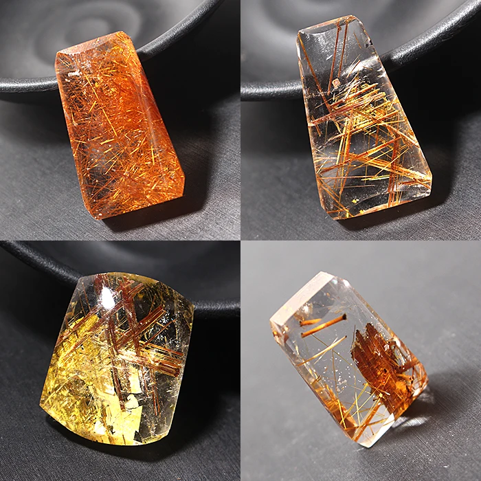 2pcs  Natural Rutilated Quartz Point Tibet Himalayan High Altitude Hair Crystal Wand Reiki Healing Spiritual Meditation Tower