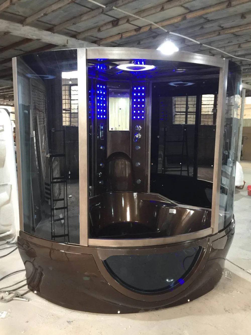 

1500X1500X2150mm Luxury Steam Shower Enclosure Wi-Fi Starlink Connection TV Wi-Fi Wet Sauna Room A-088