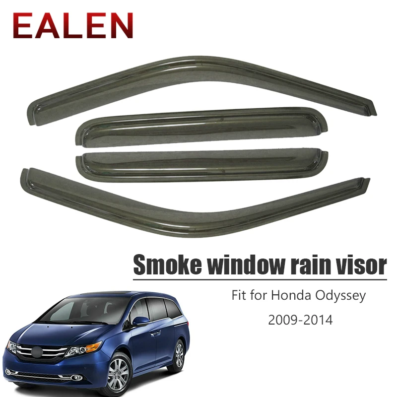 

EALEN For Honda Odyssey 2009 2010 2011 2012 2013 2014 Vent Sun Deflectors Guard Accessories 4Pcs/1Set Smoke Window Rain Visor