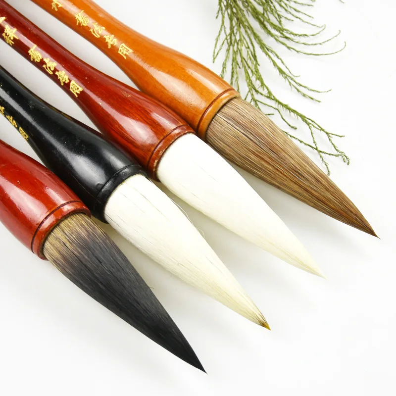 

Chinese Calligraphy Brushes Pen Hopper-shaped Brush Writing Couplets Chinese Painting Art Craft Supplies Office School Escolar