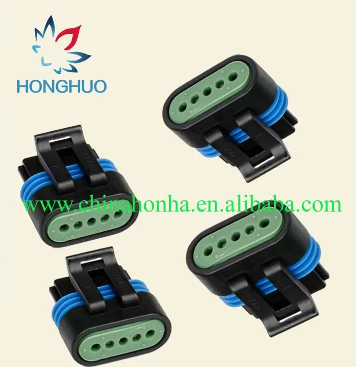 

10 pcs High quality 5 pin 12162825 female sealed auto connector automotive electrical housing plug for Delphi