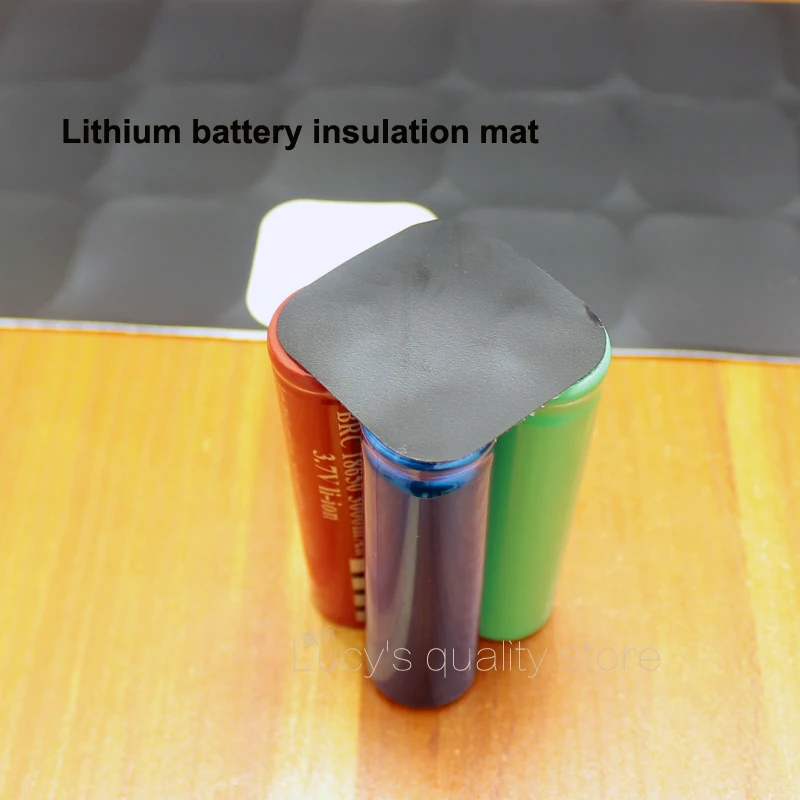 100pcs/lot 18650 Universal Lithium Battery High Temperature Insulation Gasket 18650 Battery Pack Insulation 4S Surface Mat