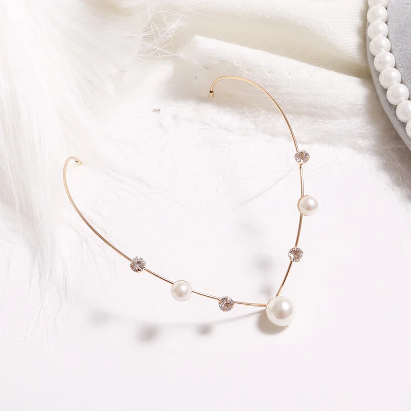 1PC New Arrival Fashion Headbands For Women Crystal Alloy Hairbands Back Holder Headwear Girls Lovely Hair Band Hair Accessories