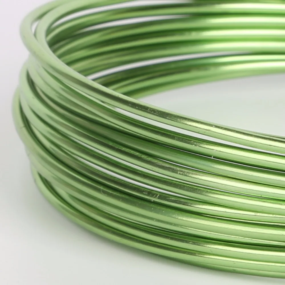 5 Meters 2mm Multicolor Aluminum Wire Soft Metal Floristry Wire for Handmade DIY Bracelet Findings Crafts Making Accessories
