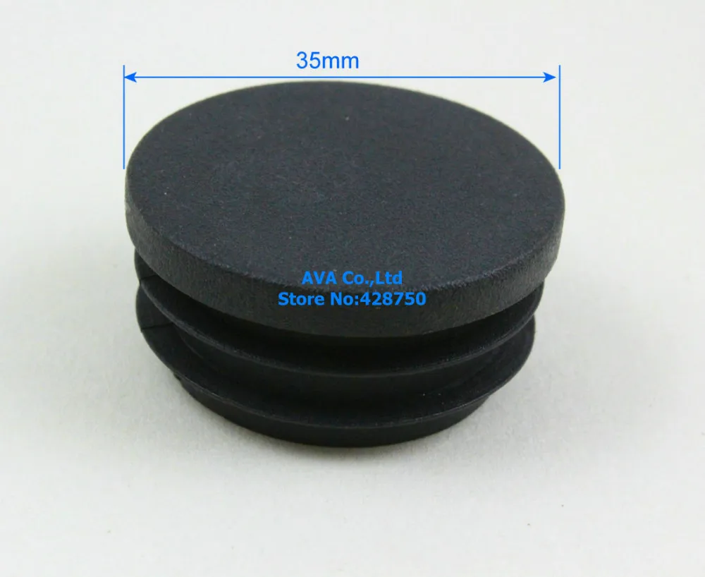 20 Pieces 35mm Round Plastic Insert Cap Tube End Cap