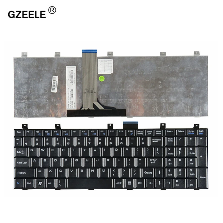 

GZEELE US Laptop Keyboard For MSI GX620 CR500 CR600 CR720 CR610 EX600 EX625 M662 M670 1600 1656 VX600 CX500 black english