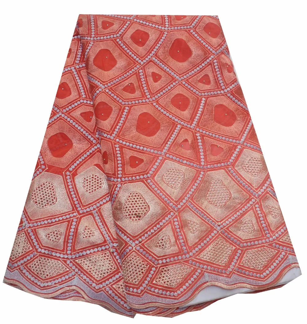 

African Cotton Voile Lace Fabric for Clothes, High Quality, P464-2