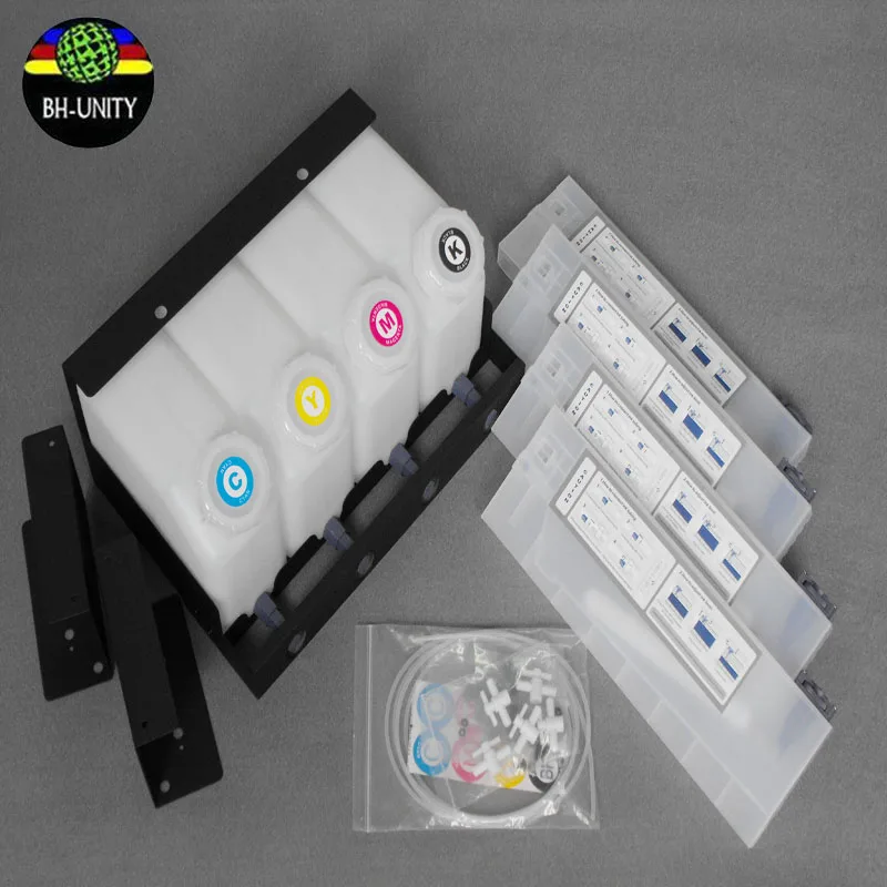 

Original 1.5L eco solvent 4+4 ink tank supply system with Continuous ciss for inkjet printer