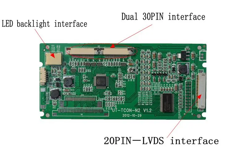 LB084S02-TD01 TTL to LVDS Signal Board/Timing Board