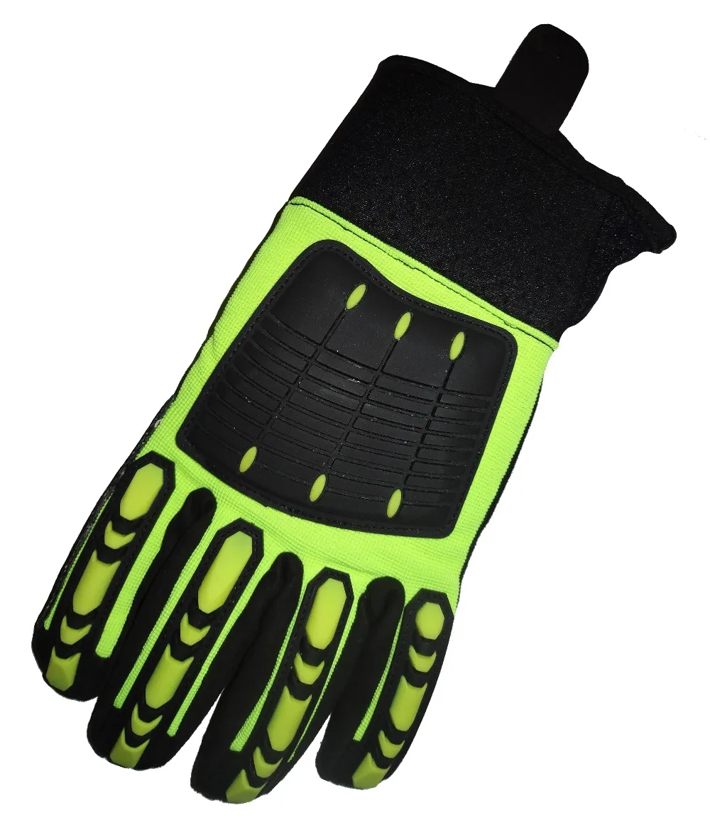 Impact Proof Mechanics Work Glove Heavy Duty Rigger Clutch Gear Anti Vibration Safety Gloves Cut Resistant Shock Absorbing