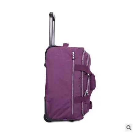 Rolling Luggage Bag  Travel Boarding bag on wheels  travel cabin luggage suitcase nylon wheeled trolley bag Travel Tote