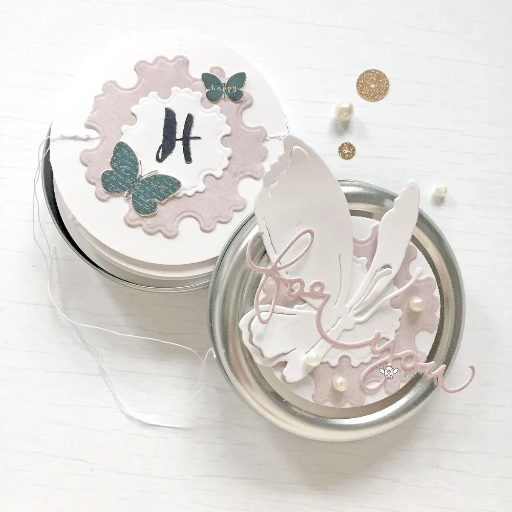 Mmao Handwerk Metall Stahl Schneiden Stirbt Neue Für sie brief dekoration Schablone Für DIY Scrapbooking Papier/foto Karten Präge stirbt – Detail 7