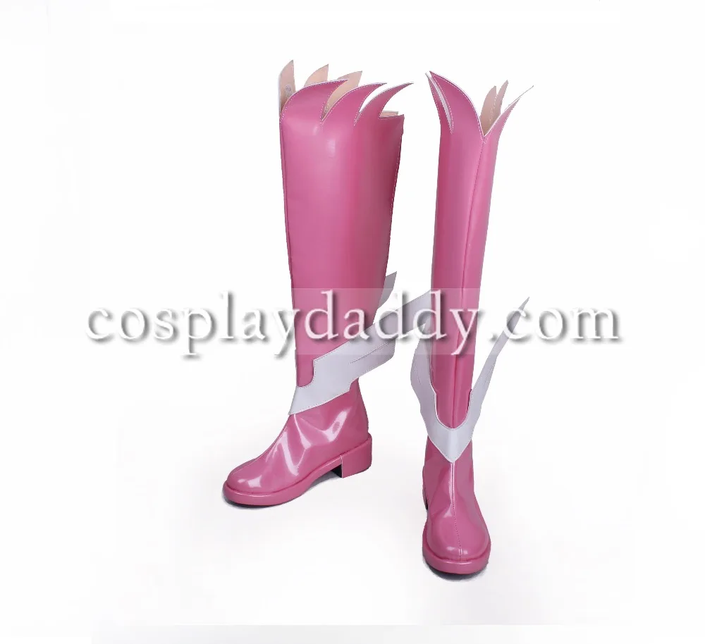 Fate/kaleid liner Prisma Illya Girls Pink Long Cosplay Shoes Boots S008