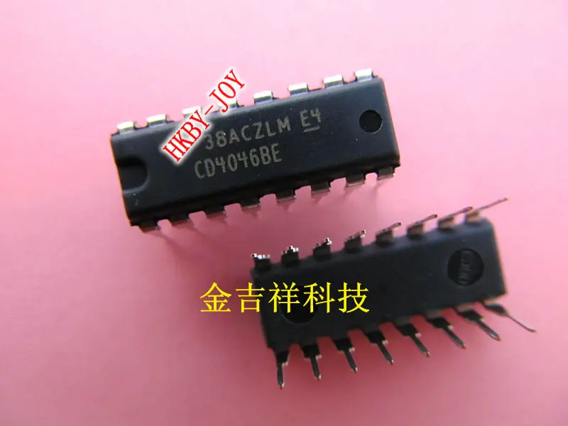 10 pçs/lote CD4046BE DIP16 CD4046 DIP IC novo e original