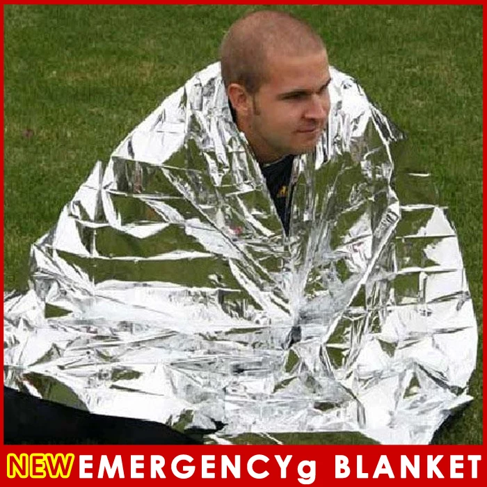 2 PCS Waterproof Emergency Survival Foil Thermal First Aid Rescue Blanket 83 x 62 inch / 210 x 160 cm