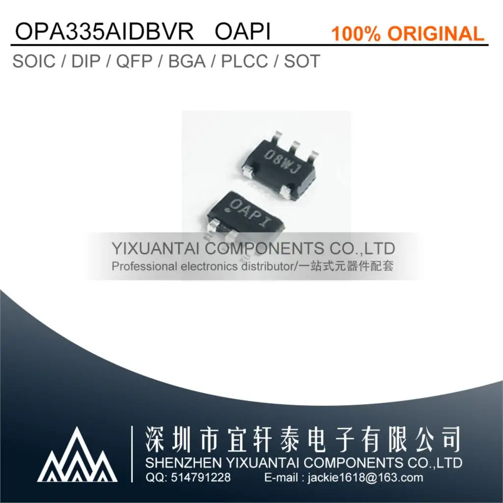 

10pcs/lot OPA335AIDBVR OPA335A OPA335 Marking:OPAI IC OPAMP ZER-DRIFT 1CIRC SOT23-5 New Original