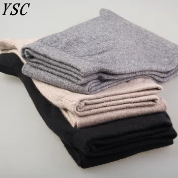 YSC-Leggings de caxemira de malha feminina, calças quentes, Johns longos, elastano, lã, malha, alta qualidade, novo estilo