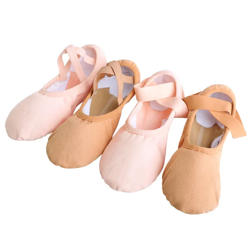 Ballet Dance Shoes Sneakers For Girls Ballerina Flats Kids Ballet Slippers Girl Soft Practice Shoes Single Shoelace