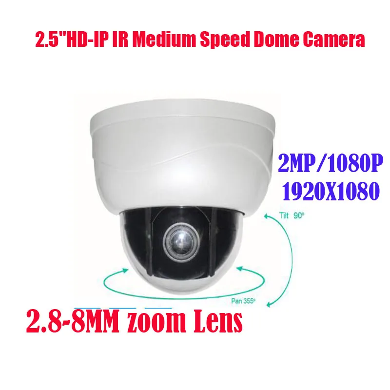 

Free shipping New IR 15M 2.8-8mm Zoom IP PTZ Dome Camera 1920*1080P 2MP/ 2.0 Megapixel H.264