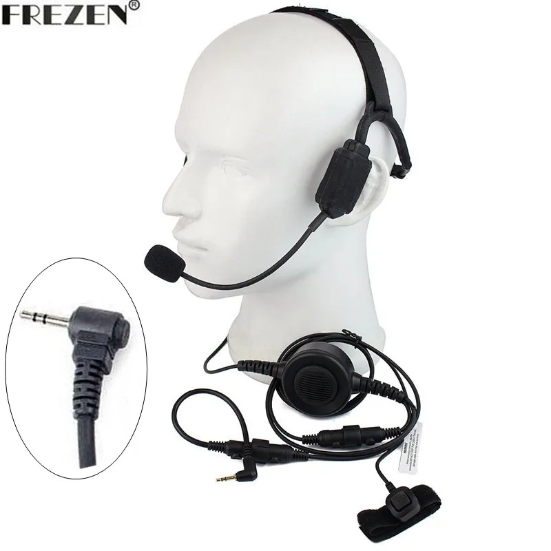 Walkie talkie Military Bone Conduction Tactical Headset boom mic For Motorola Two Way Radio T5428 T6200 T6210 TKLR T3