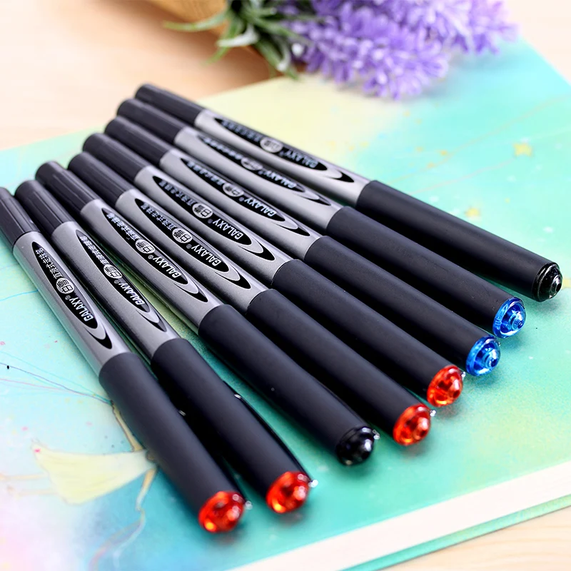 3 Pcs/lot Roll ball pen direct liquid 0.5mm bullet Lead business high special Student write examination gel pens office school