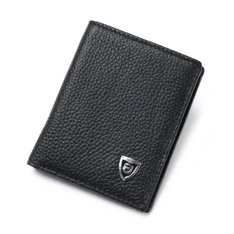 New Fashion Wallet Men Small PU Leather Purses Ultra-thin Purse Mini Money Credit Card Holder Solid Short Men\'s Purse Portfel