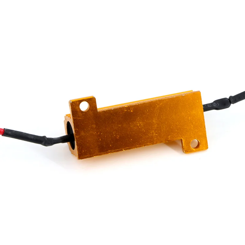 2pcs H1 H3.H4,H7,H8  H11 9006  HB4 9005 HB3 LED  HeadLight Fog Light No Error Canbus 50W Load Resistor Wiring Canceller Decoder