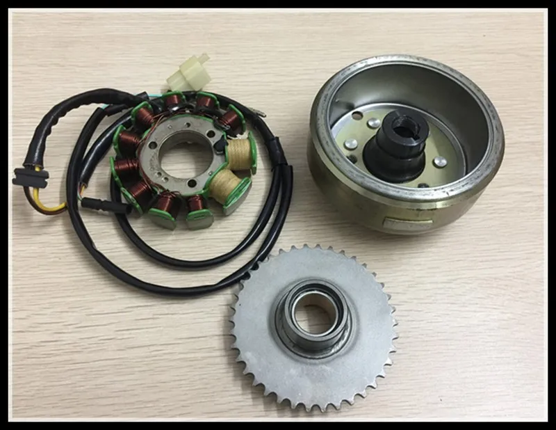 Motocykl silnik magnetyczny cewka zapłonowa CBT250 CA250 DD150 DD250 ATV250 uzwojenie stojana wirnika 253FMM podwójny cylinder