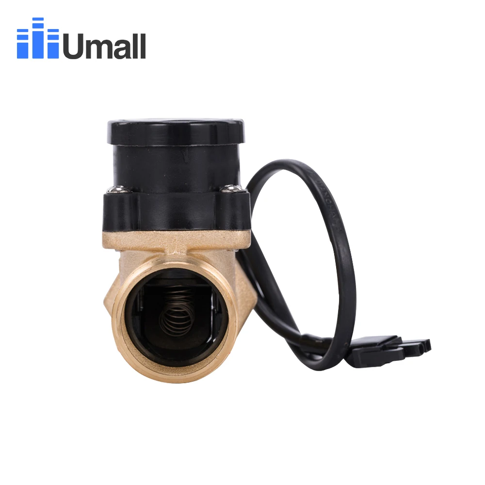 HT800 One 1 Inch Water Pump Flow Sensor Switch Liquid Booster Solar Heater Brass Magnetic Pressure Automatic Control Valve Part