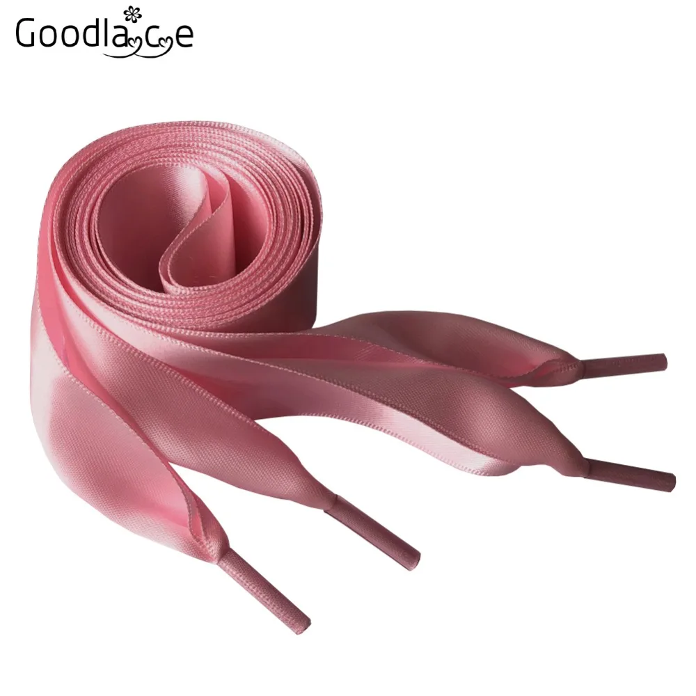 4cm Extra Wide Satin Shoelaces Flat Ribbon Laces for High-top Sneaker 150cm/59Inch