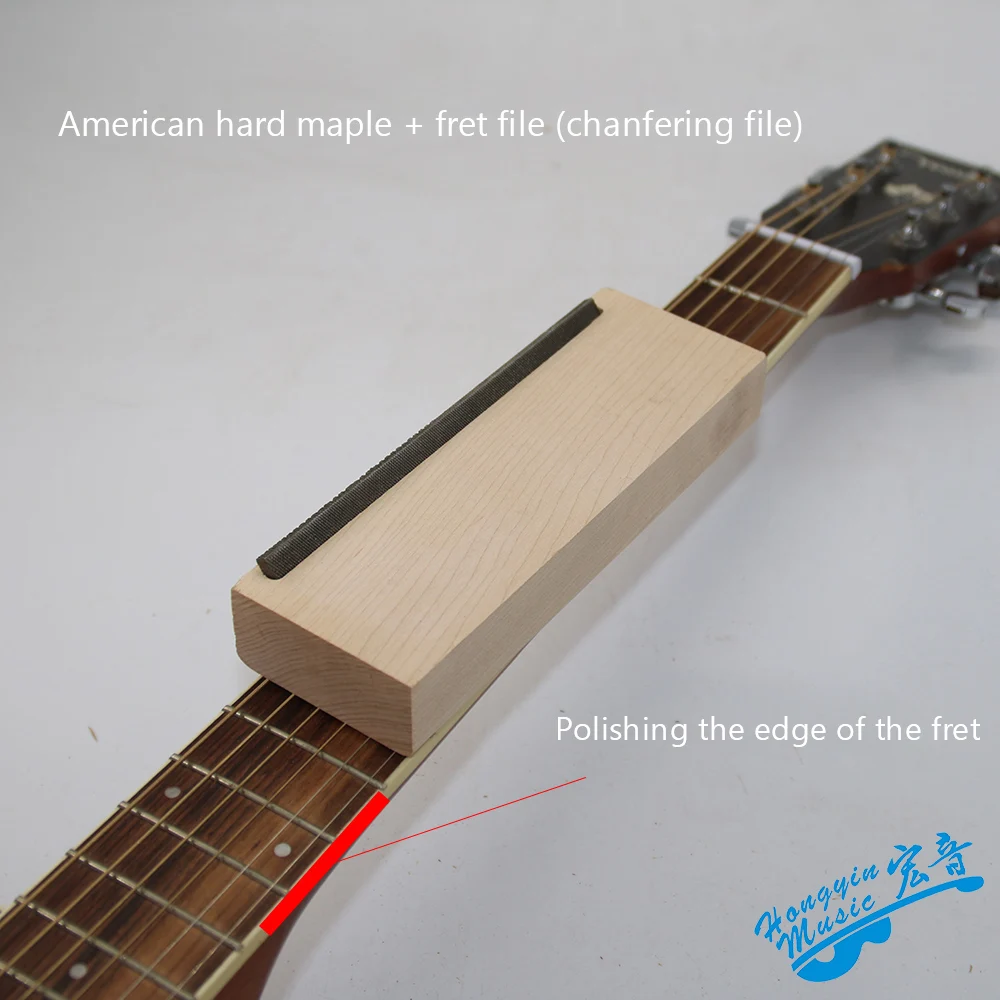 electric acoustic classical bass guitar Neck Fingerboard fret Sanding bastard smooth file repair tools