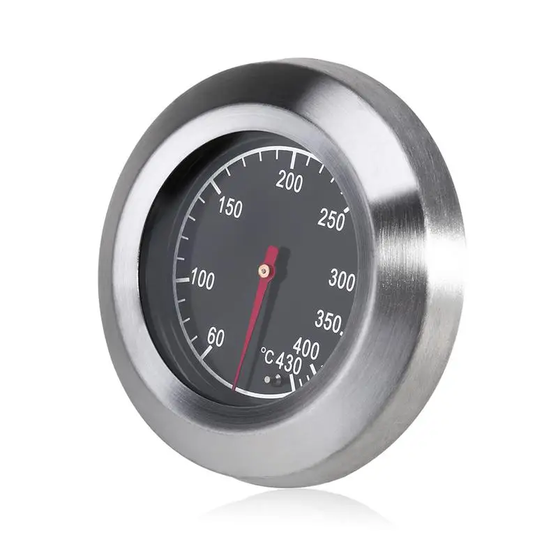 BESTOMZ 7.6cm Outdoor Stainless Steel Smoker Temp Gauge Bbq For Smoker Temp Gauge Grill Thermometer Temp Gauge Oval Shaped BBQ