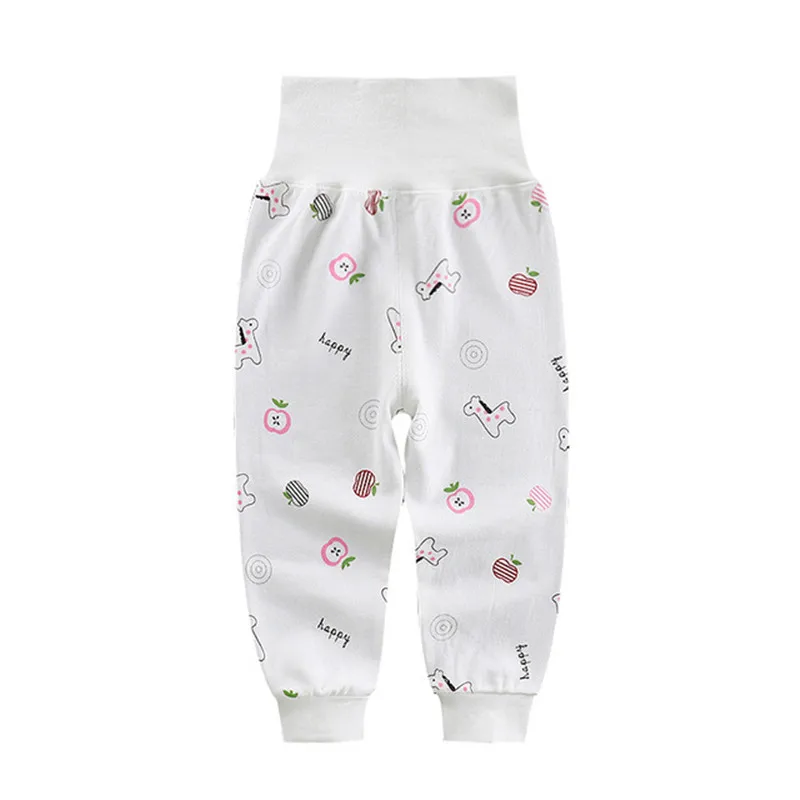 Spring Autumn Baby Clothing Infant Newborn Girls Boys PP Pants High Waist Soft Cotton Cute Print Kids Leggings Children Trousers