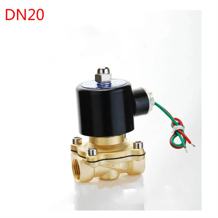 

24V AC 3/4" Electric Solenoid Valve Pneumatic Valve for Water Oil Air Gas Pneumatics Alloy Body N/C