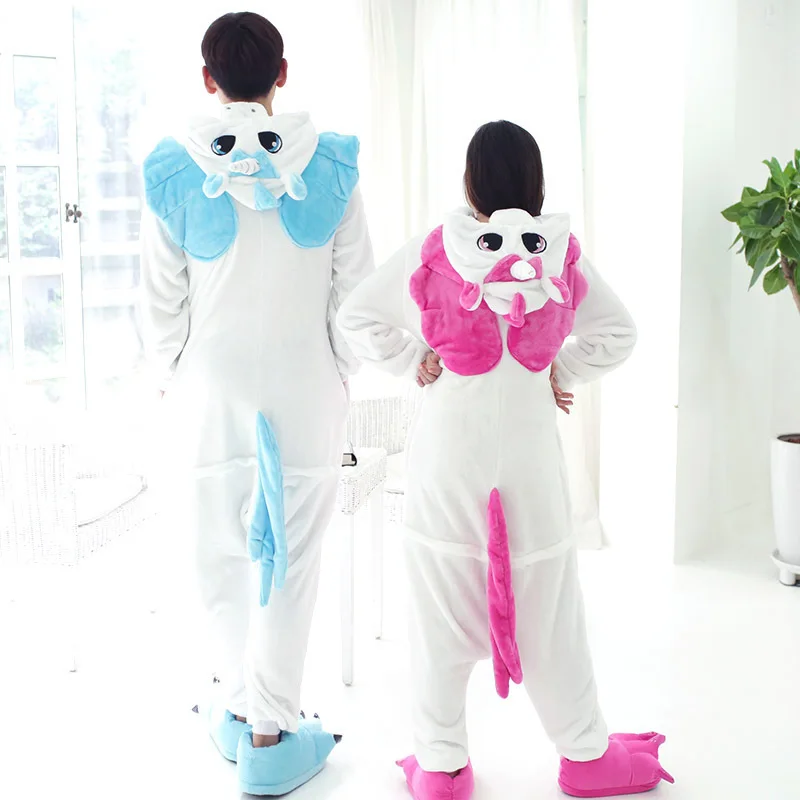 Wholesale Cartoon Animal Unicorn Pony Onesies Onesie Pajamas  Jumpsuit  Hoodies Sleepwear  for Adults for Halloween