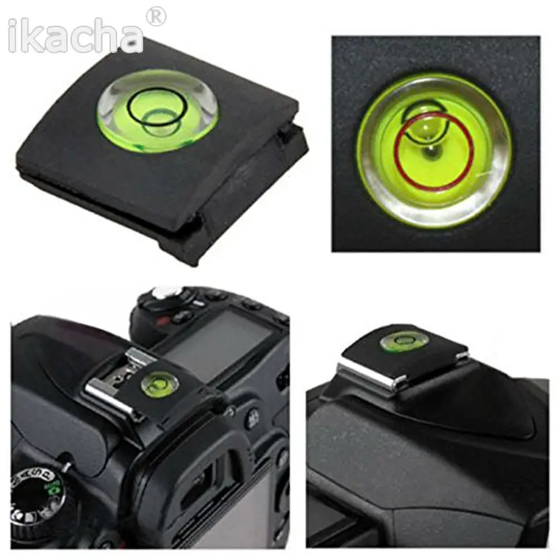 Camera Accessories Universal DSLR Camera Bubble Spirit Level + Hot Shoe Protector Cover for Nikon Canon Casio Fuji Samsung