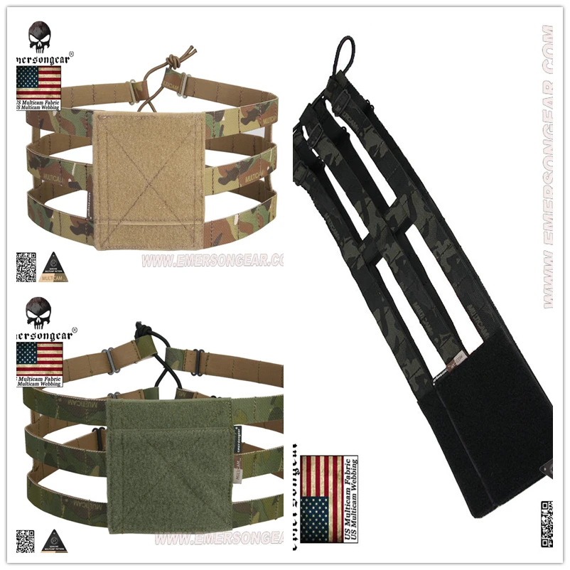 Hunting Lightweight Lite Cummerbund, Multicam, MCBK,  MOLLE, Skeletal Cummerbund for AVS, JPC, Vest Plate Carrier, 3-Band