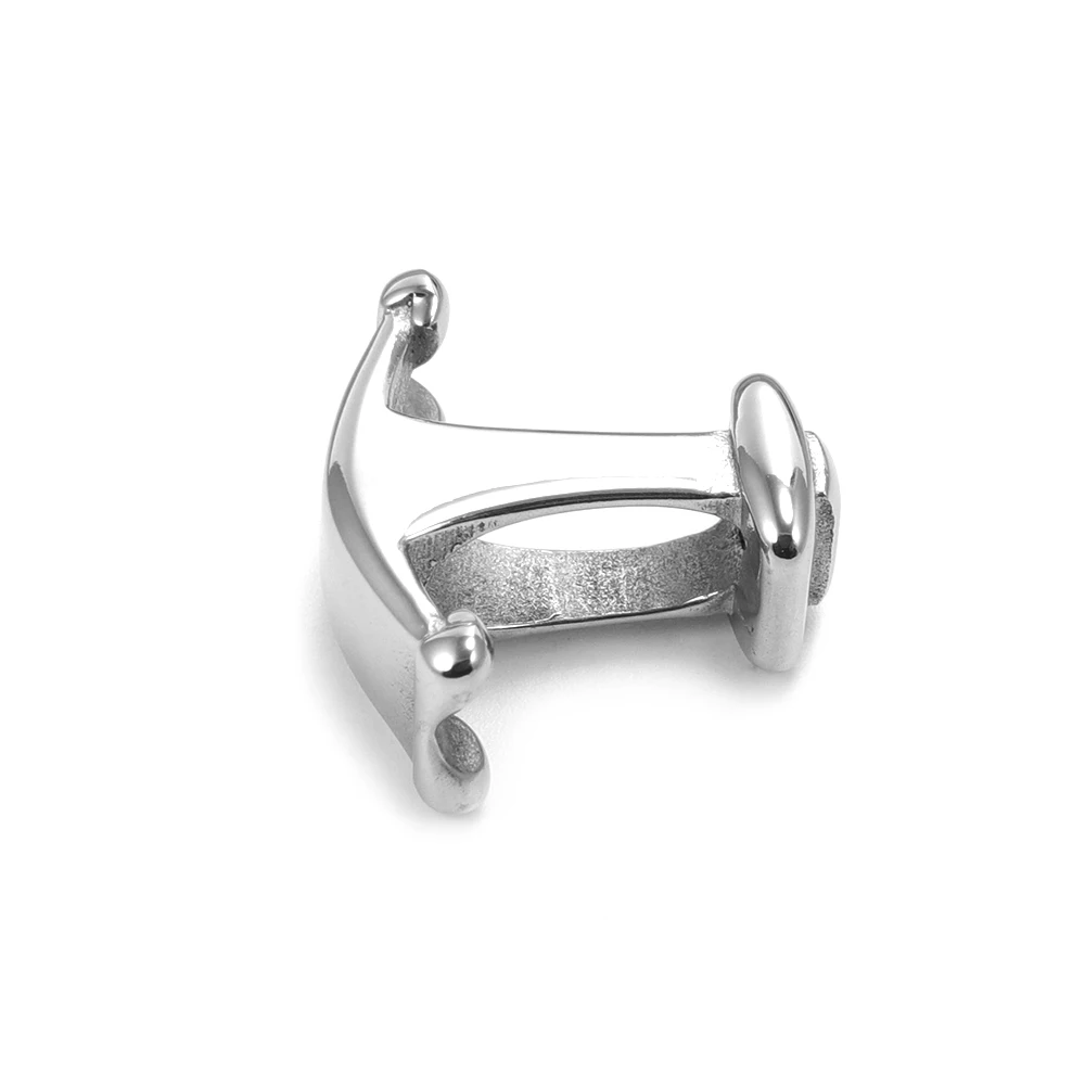 316L Stainless Steel Anchor Slide Charms for Men\'s Bracelet Making Fit 12x6mm Flat Leather Cord Jewelry DIY Metal Accessories