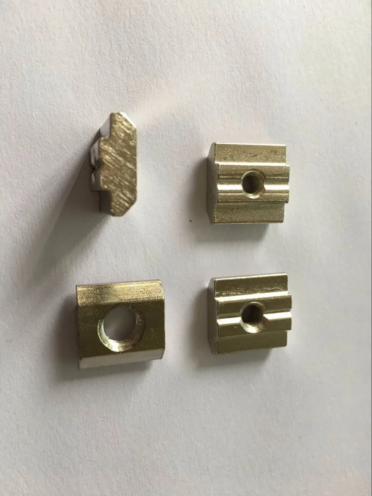 20pcs M4 M5 M6 M8 T Sliding Nut block  Aluminum Profile slot 8 Zinc 3030 Coated Plate Aluminum Accessories