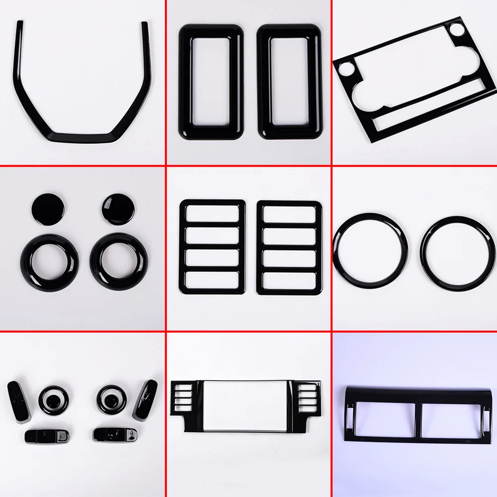 

New! For Land Rover Discovery Sport 2015 2016 2017 2018 Car Luxury Entire Interior Moldings Gloss Black Full Kit Car Accessories