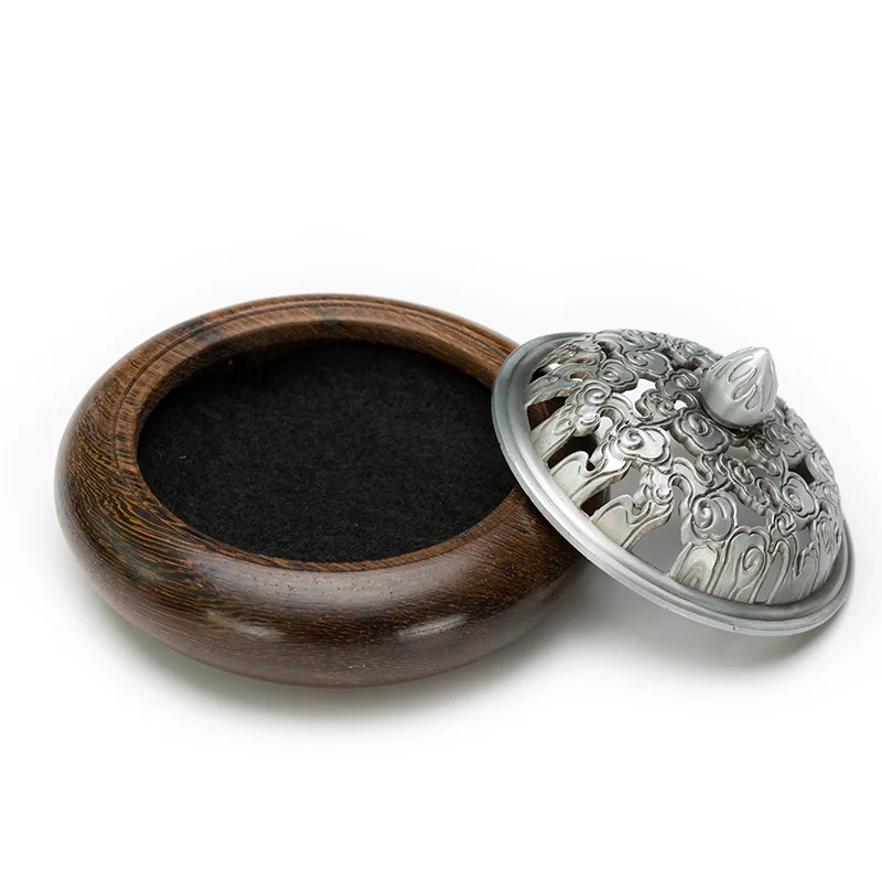 PINNY Wooden Incense Burners Vietnamese Rosewood Coil Censer Wooden Crafts Home Decoration Wenge Incense Base Sandalwood