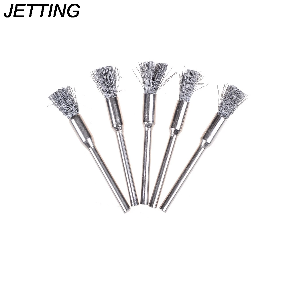 JETTING 1PCS 5mm Steel Wire Brushes Rotary tools Polishing tools accessories for mini drill Hot Selling