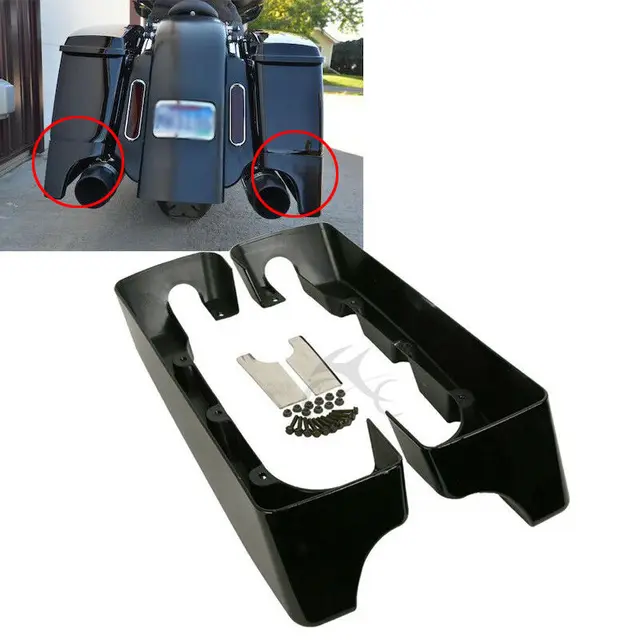 Motocykl 4 "twarde rozciągnięte przedłużenia sakw dla Harley Touring Road King Electra Street Ultra Glide 1994-13