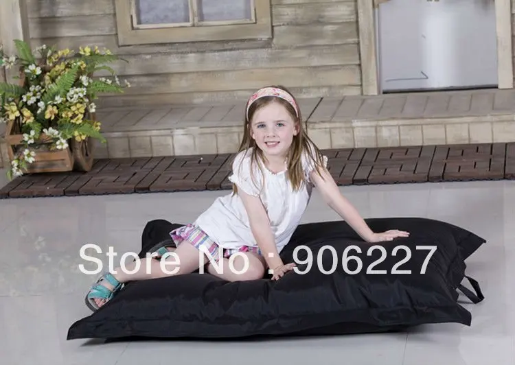 

The original!! BLACK JUNIOR bean bag chair, outdoor children beanbag sofa cushions - free shipping